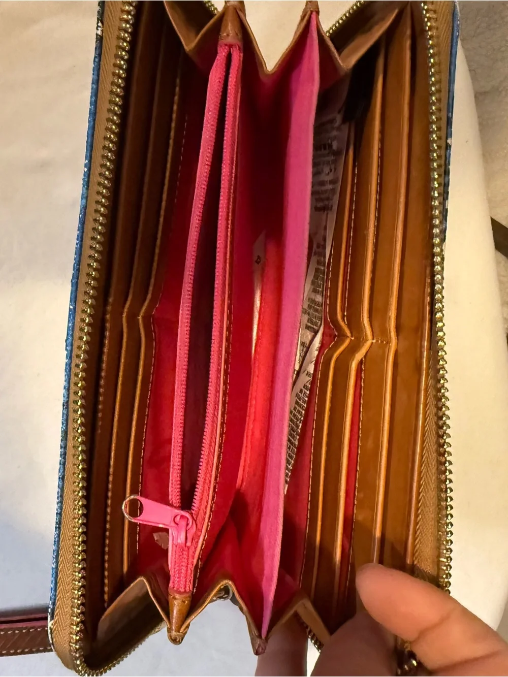 Dooney & Bourke Blue Disney Vacation Club Wristlet with Gold Plaque - Picture 6 of 11